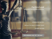 Tablet Screenshot of pacificalegal.com